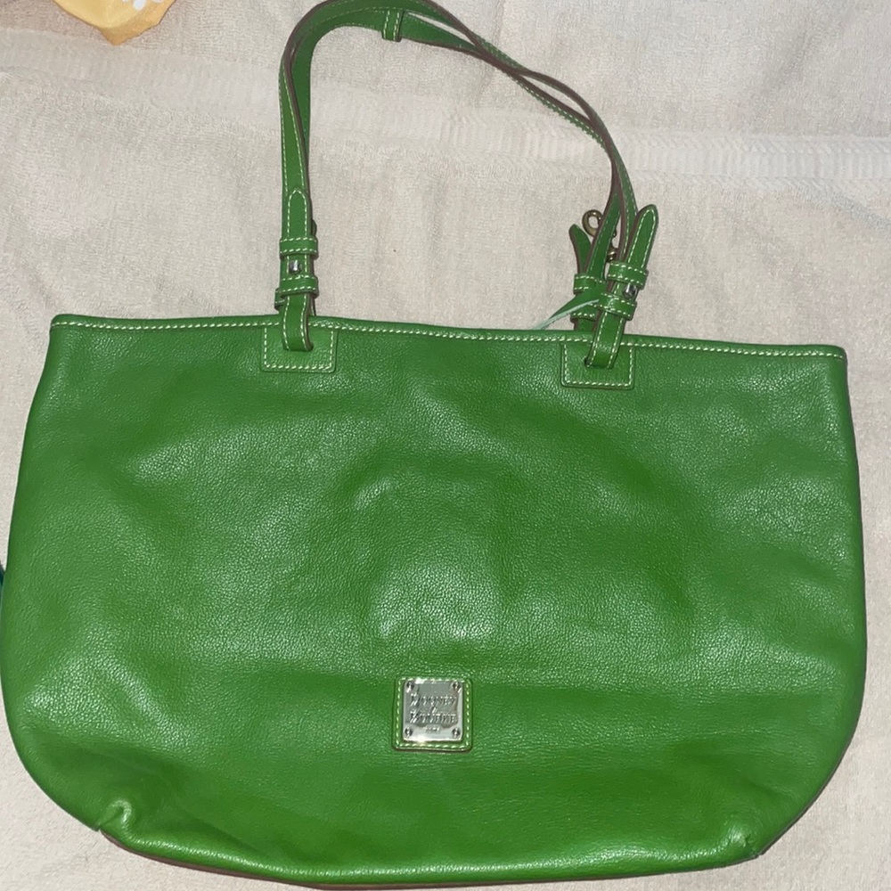 Dooney and Bourke Green leather tote bag